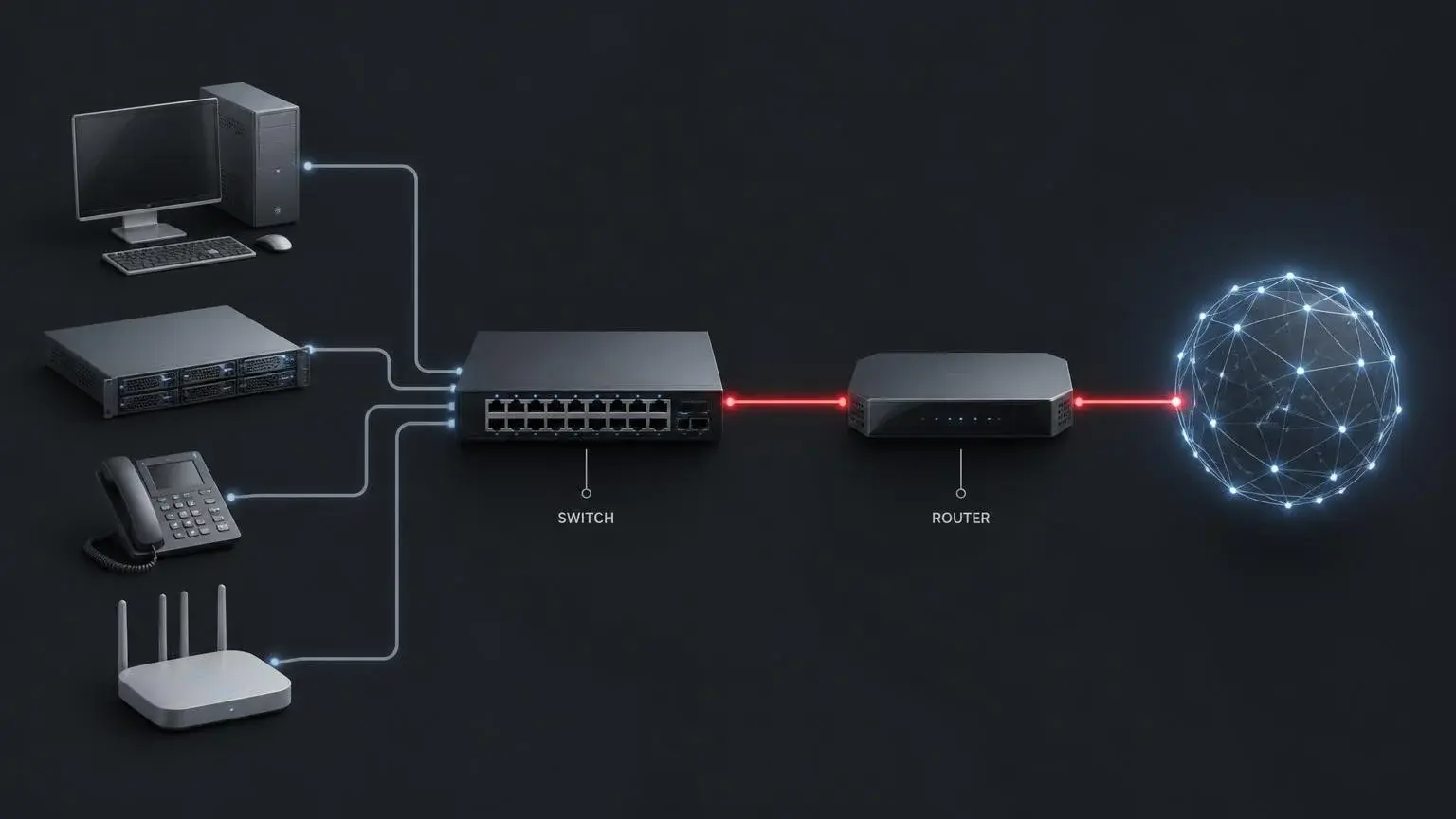 Switch-Router-Network